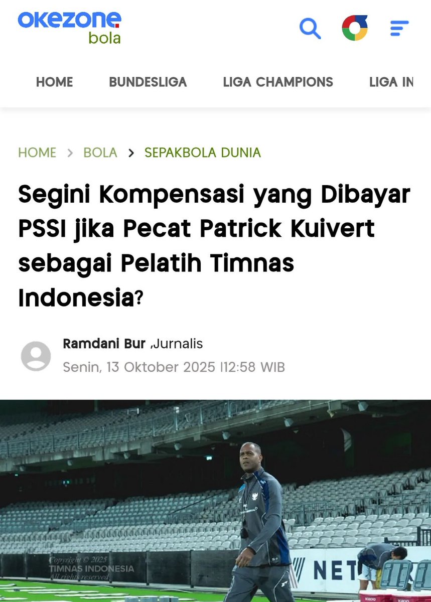 unmagnetism's tweet image. &quot;berhubung kontrak Patrick Kluivert masih 14 bulan lagi, PSSI harus membayar sisa kontrak Patrick Kluivert mencapai Rp37,8 miliar (jika dipecat)&quot;

federasi mau ga ya ngeluarin duit segitu?