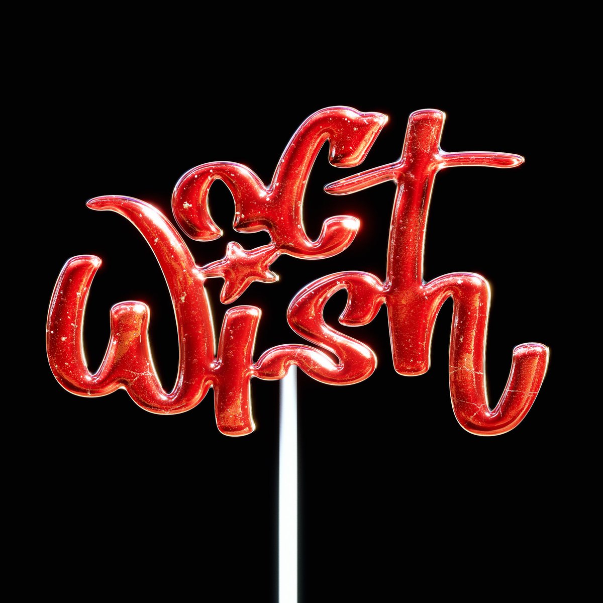 i  made an nct wish lollipop that says nct wish #3D