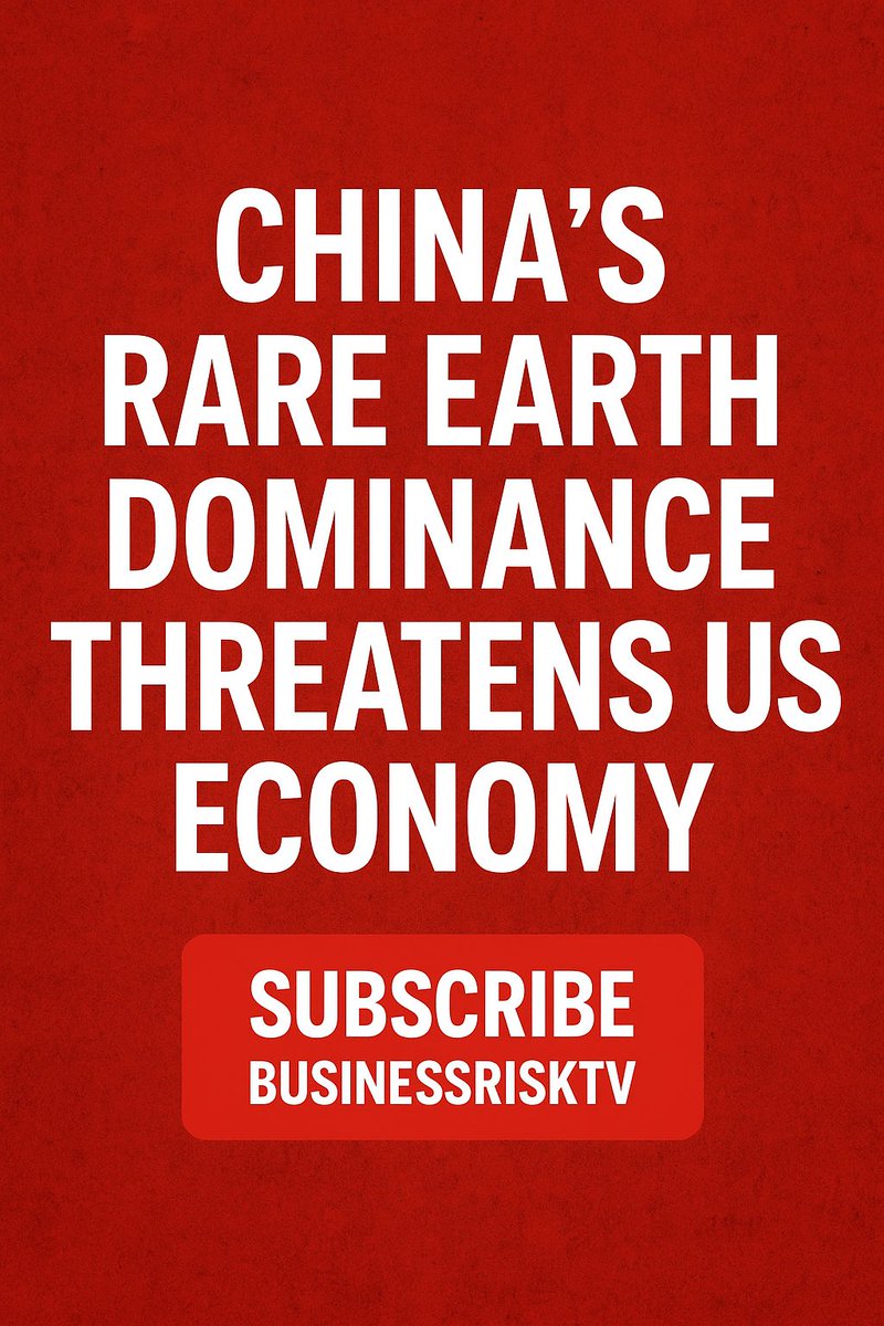 HolisticRiskMgt's tweet image. China&apos;s Rare Earth Dominance Threatens US Economy

BusinessRiskTV.com

#RareEarths #ChinaDominance #TechColdWar #BusinessRiskTV #RiskManagement