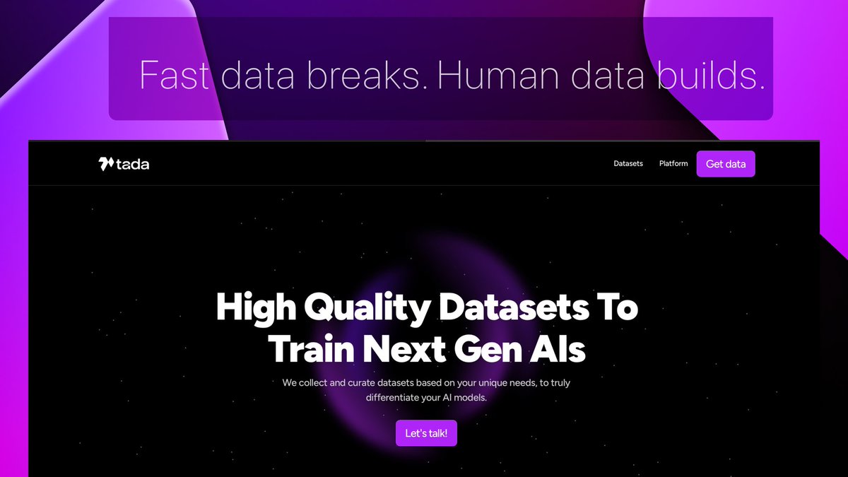 Ta_da_io's tweet image. Let’s breakdown the hidden cost of “Fast Data” in AI 👇🏻
Many AI projects race to collect massive datasets.
And then… hallucinations, bias, and poor edge case performance.
Turns out, fast data is often fragile data.
At @Ta_da_io, we slow it down where it matters - verifying…