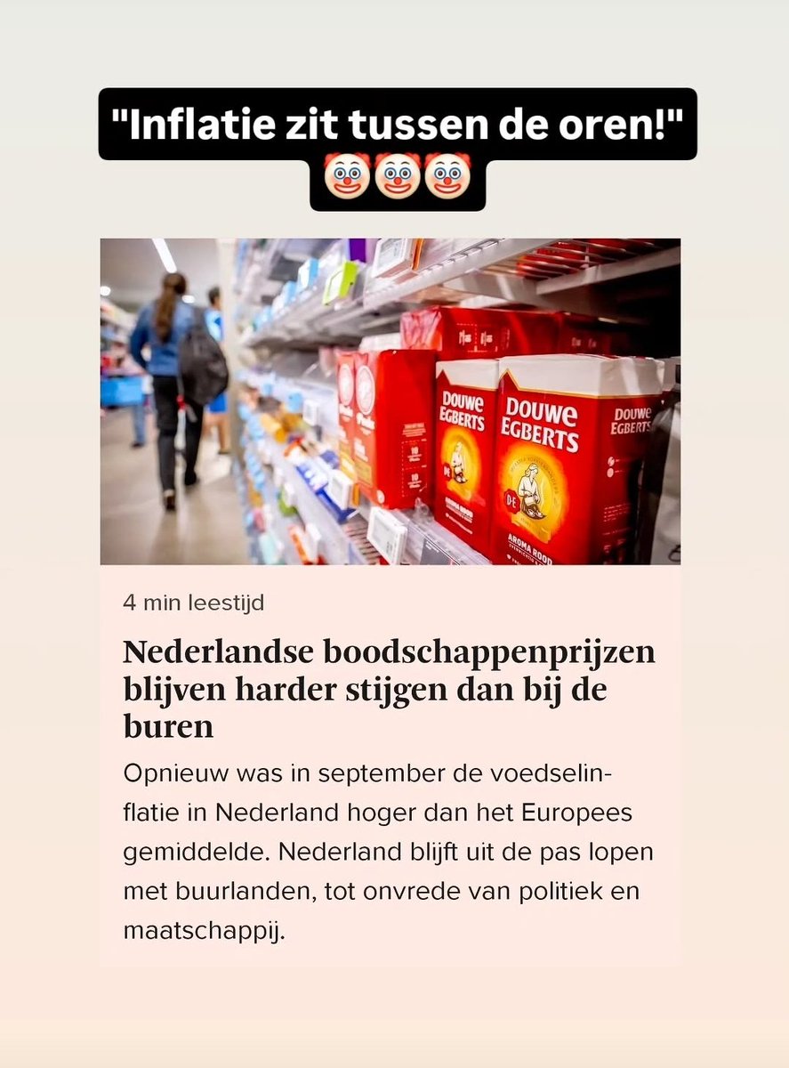 Freedom4_ALL_76's tweet image. Inflation in europe the netherlands going up

#inflatie #Netherlands #BTC #europe