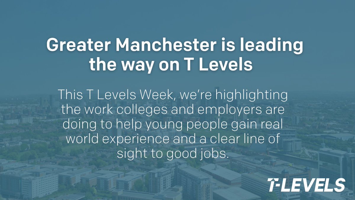 Greater Manchester is leading the way in technical education.

<a href="/gmchamber/">GM Chamber</a> shows why employers are backing T Levels as part of #MBacc
• Fresh ideas
• Skills growth
• Real value from day one
👉 Read more: orlo.uk/gKDWw
👉 Pledge a placement: orlo.uk/8TB85
