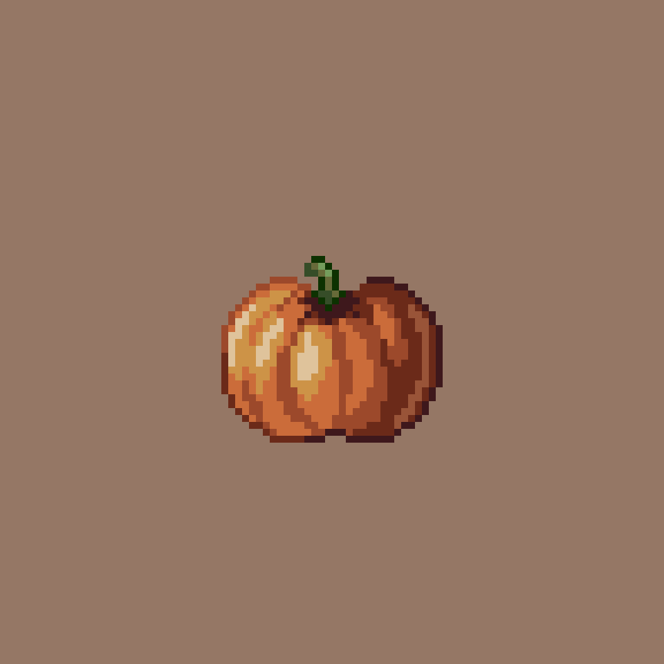 Bourse_Wayne's tweet image. Pumpkin season! #monthlyChallenge #pixelart #aseprite