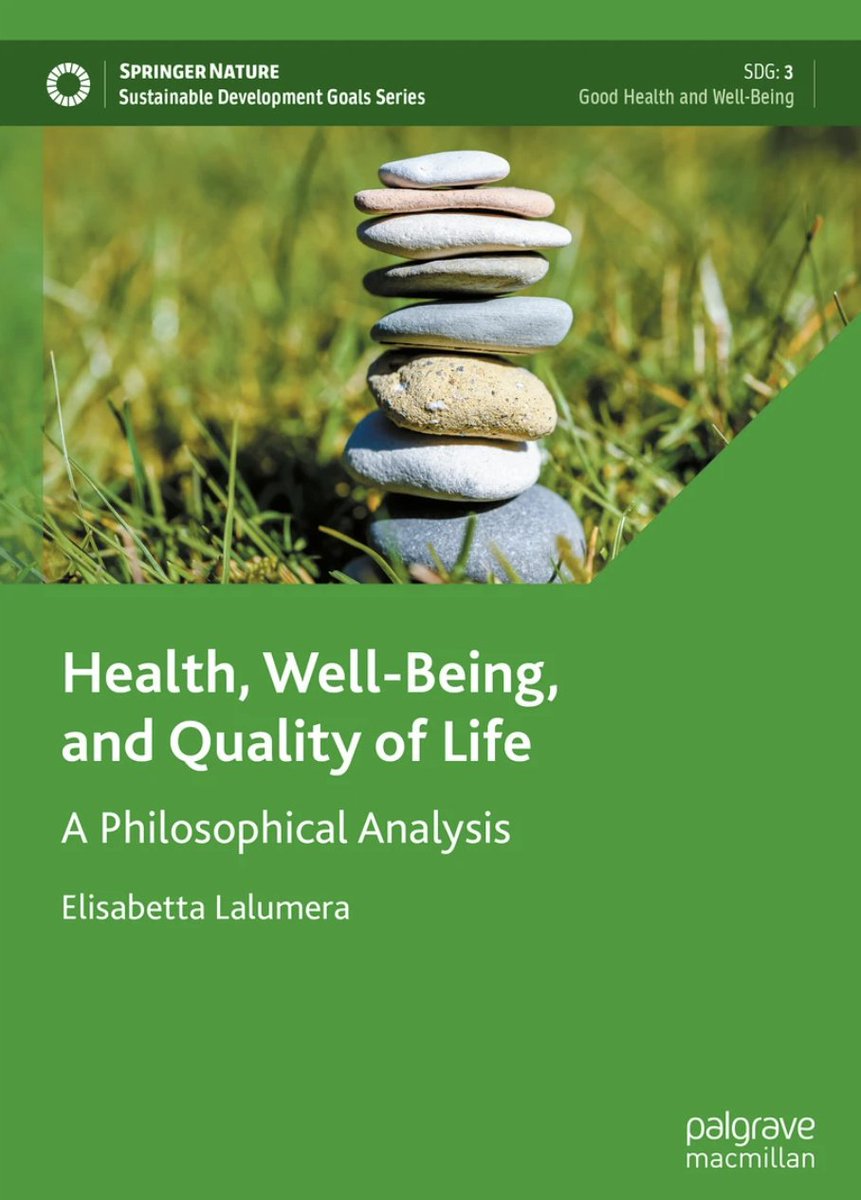 JournalPHP's tweet image. Excited to welcome Elisabetta Lalumera to our editorial board! Elisabetta is a philosopher of #medicine and her latest book, Health, Wellbeing, and Quality of Life, is out this year with Palgrave.