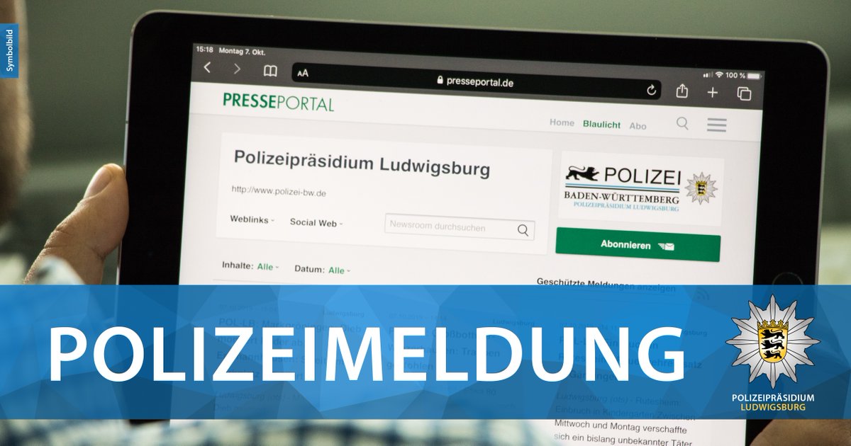 ➡️ #Horrheim: Versuchter Einbruch in ⛽️ Tankstelle
presseportal.de/blaulicht/pm/1…

➡️ #VaihingenEnz: Betrunkener 51-Jähriger geht mehrere Passanten an
presseportal.de/blaulicht/pm/1…

➡️ #FreibergNeckar: ⏱️Sekundenschlaf hat Unfall zur Folge
presseportal.de/blaulicht/pm/1…