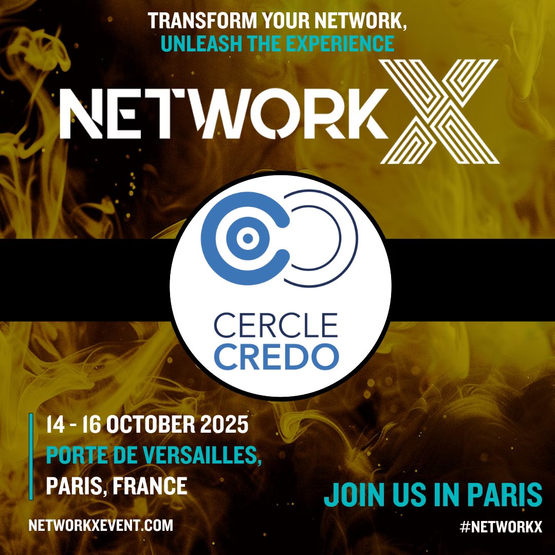 🚀 Retrouvez-nous à l’évènement #NetworkX #2025 les 14-15-16 octobre à Paris Porte de Versailles. Pour en savoir + sur notre participation à l'évènement (guide et keynote #résilience #réseaux #FTTH) cercle-credo.com/partenaire-de-…