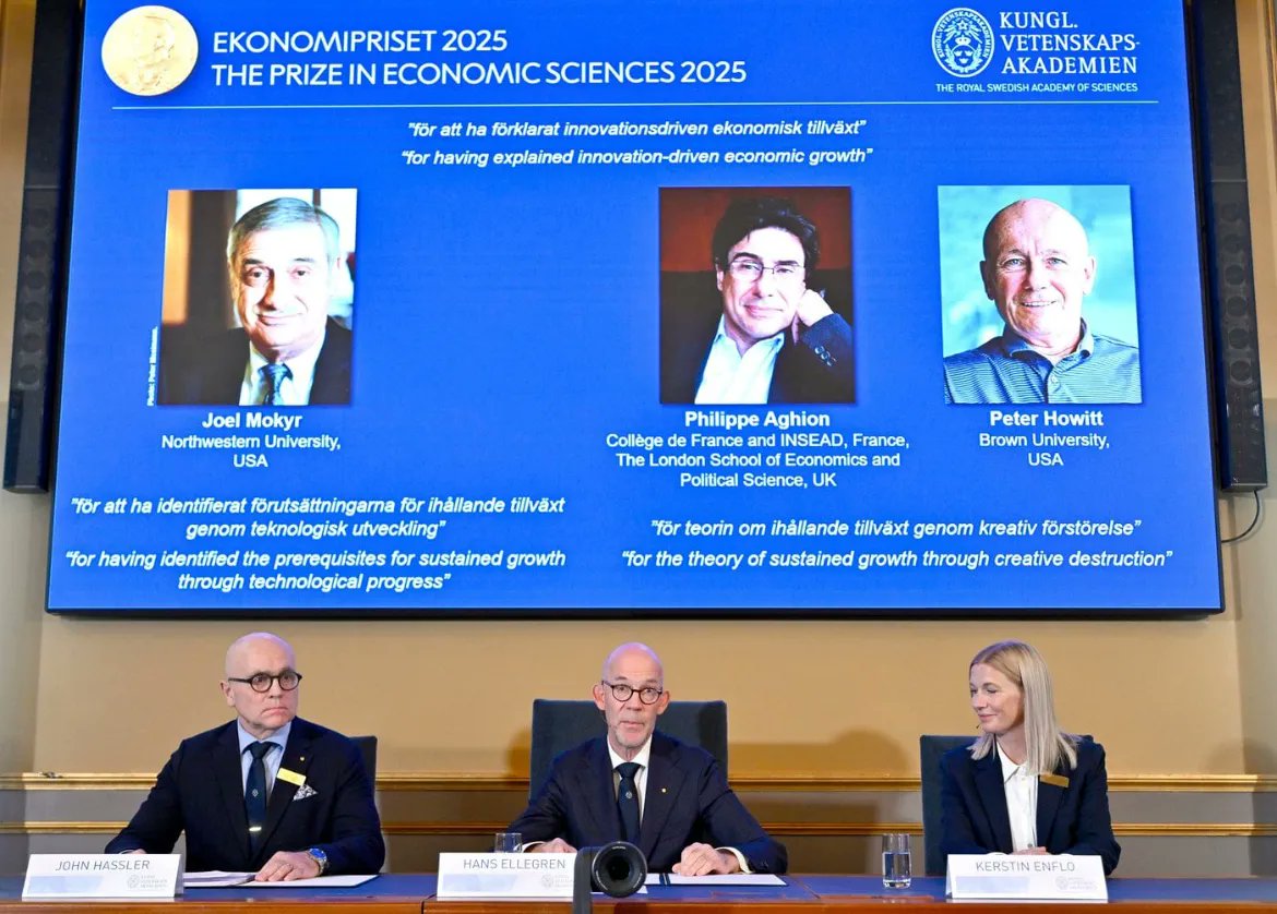 Canadian economist Peter Howitt wins the 2025 Nobel Prize in Economics

Joint honor for his research on innovation and economic growth alongside the American Paul Romer

🔗 arabcanadanews.ca/en/article/can…