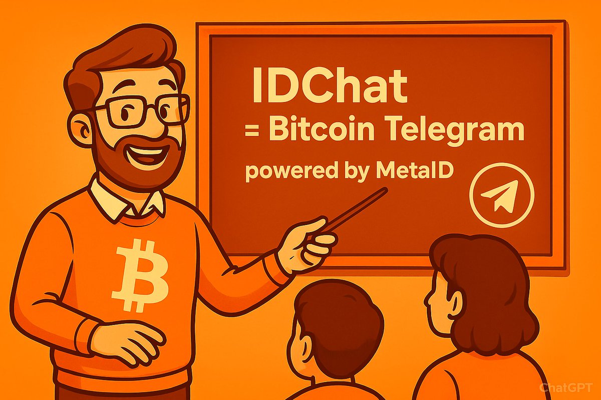 IDChat = Bitcoin Telegram
Built for the future of communication-fully decentralized, powered by MetaID, and secured on Bitcoin

Join the revolution today: 
Idchat.io