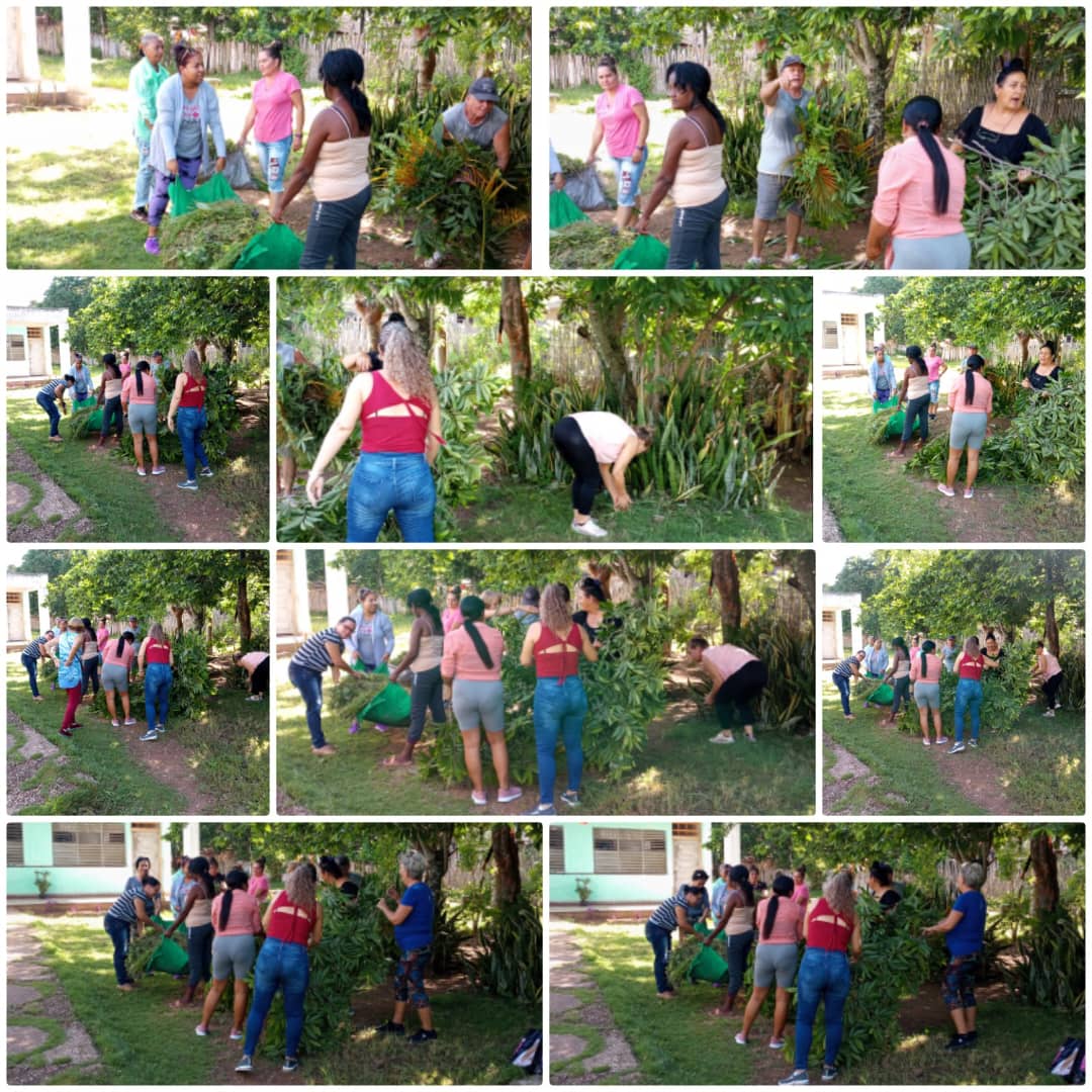 Jornada de higienización en #SantoDomingoVillaClara