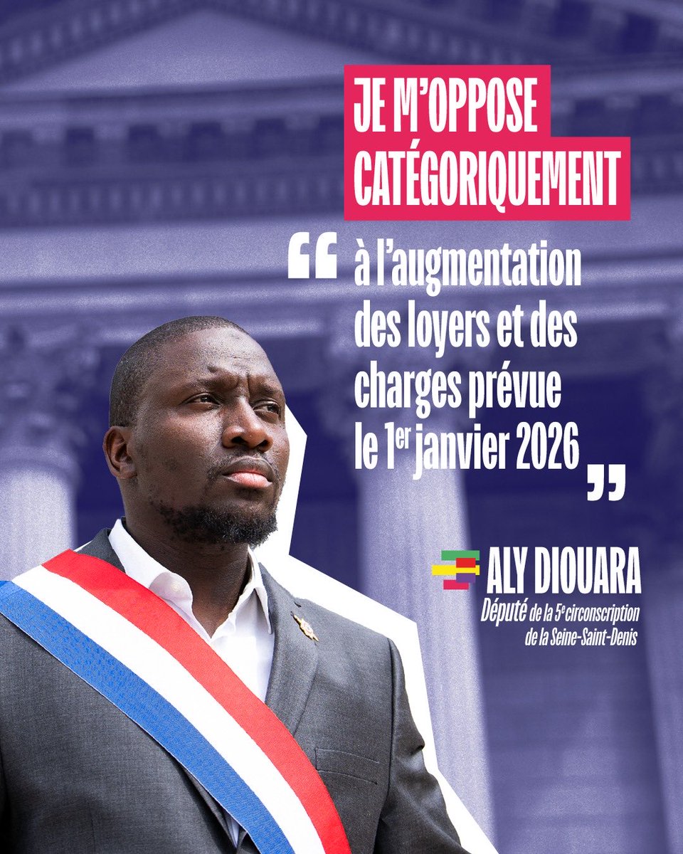 🔴 STOP à l’explosion des loyers et des charges et NON à l’augmentation prévue au 1er janvier 2026. 
Le logement est déjà la première dépense des ménages.
Et voilà qu’on annonce encore une hausse, alors que les factures d’énergie explosent et que les locataires n’en peuvent plus.