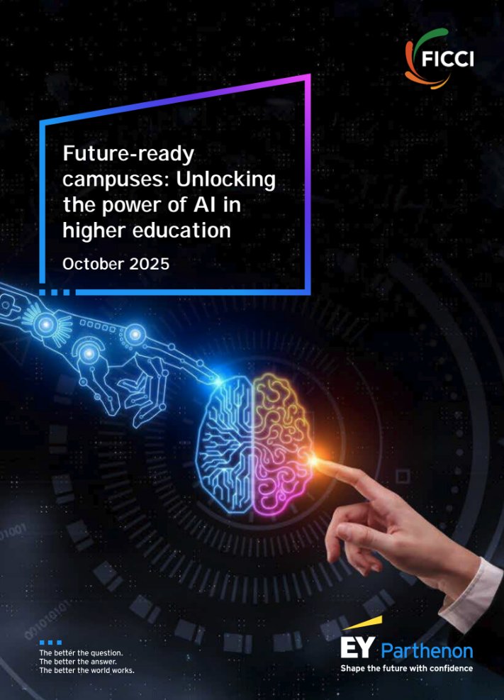 AIWithManv's tweet image. A new FICCI-EY report on AI in Indian higher education is a wake-up call, revealing a massive disconnect between our students&apos; reality and our educational system&apos;s response.

Right now, 86% of college students are using AI for their studies. More than half use it weekly. For…