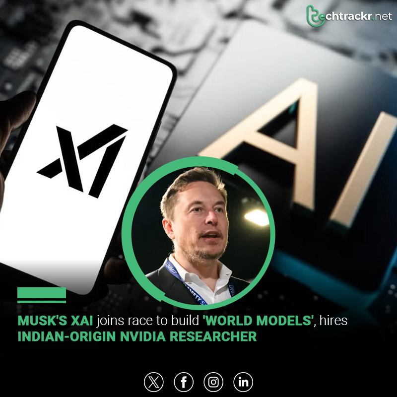 TechTrackr_net's tweet image. Elon Musk’s xAI joins Meta and Google in developing ‘world models’—AI that understands and designs physical environments, with NVIDIA hires boosting gaming applications.
#xAI #ElonMusk #AIInnovation #WorldModels #TechNews #ArtificialIntelligence #GamingAI #TechTrackr #TechNews