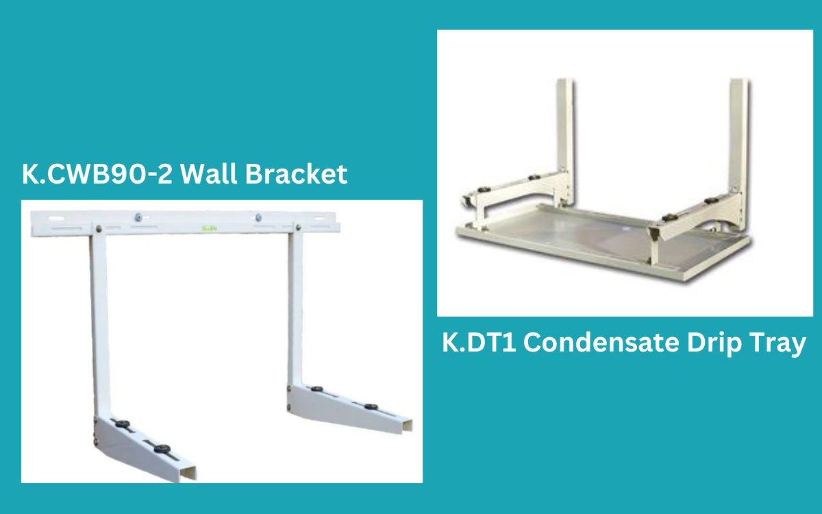 PrincipalClima1's tweet image. Principal supplies all #Daikin equipment, spares and accessories such as:

K.DT1 – Condensate drip tray for use with wall bracket K.CWB90-2 - £79.00 + VAT.

K.CWB90-2 - Wall bracket (90kg, 500mm support arm) £51.00 + VAT

Please call 01462 435686 to order. #hvac #wholesale