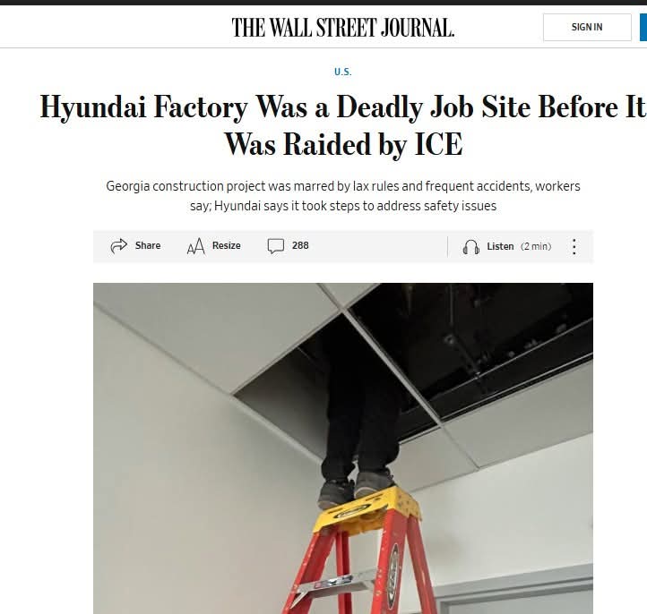 신혜리 기자

왜 한국경제는 WSJ의 현대차 비판 기사를 보도하지 않는가

– 선택적 외신 보도, 종속된 언론의 민낯

한국 언론이 외신을 받아쓸 때조차, 그 기준은 "독자 중심"이 아니라 "이해관계 중심"이라는 사실을 다시 한 번 확인하게 됩니다.

최근 월스트리트저널(WSJ)이 단독으로 보도한