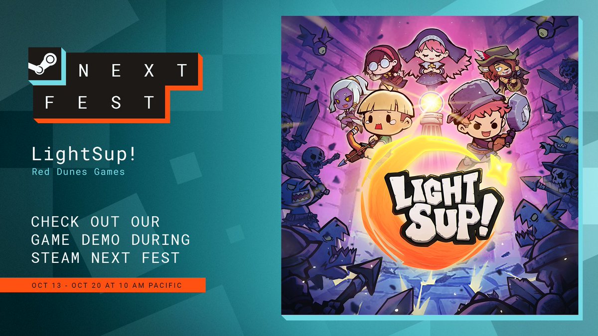 Our friends <a href="/bugblio/">BugBlio Studio</a> are Joining Steam Next Fest!

<a href="/lightsup_game/">LightSup! | Wishlist on Steam!</a> will be part of Steam Next Fest, running from October 13 – 20!

Here’s what you can look forward to:

🎮 Play the updated Steam demo

🦁 Experience the Darkwood Level (and maybe spot a few hedgehogs)

💭 Share your