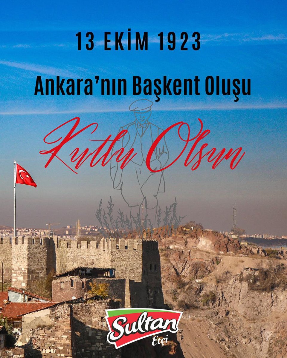 sultanetcom's tweet image. 📍13 Ekim 1923 — Ankara’nın Başkent Oluşu
Cumhuriyetimizin kalbi, milletimizin iradesi Ankara’nın başkent oluşunun 102. yılını gururla kutluyoruz.
Bir milletin yeniden doğuşuna tanıklık eden bu şehir, bugün hâlâ aynı inançla yükseliyor. 🇹🇷
Kutlu Olsun!

#13Ekim1923