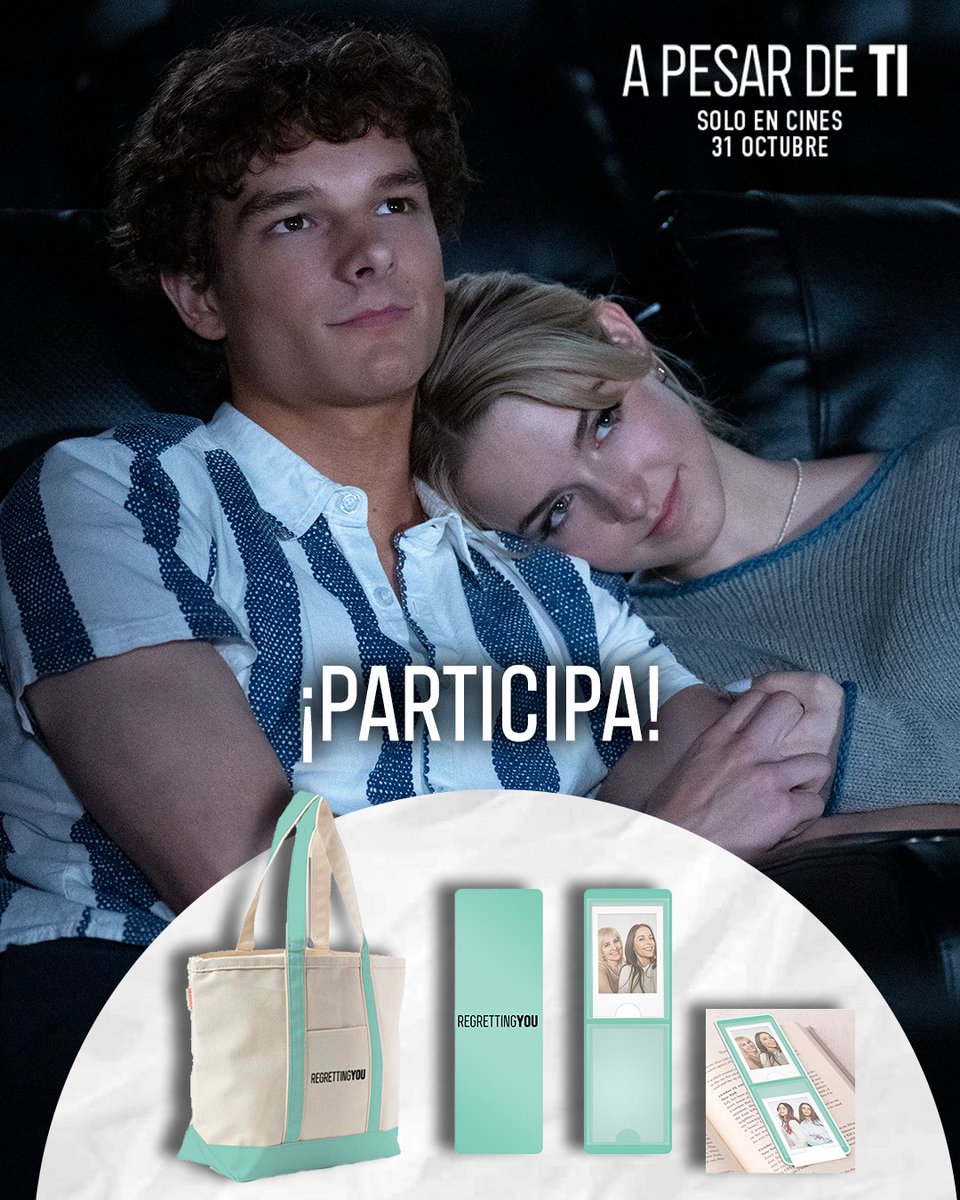 ¿Quieres ganar estos regalos de #APesarDeTi y tener un bonito recuerdo de la película?

💌Sigue a <a href="/paramount_spain/">Paramount Pictures Spain</a>
💌Dale like a este post.
💌Menciona a esa persona que tiene tantas ganas de ver #APesarDeTi como tú.
 ¡Tienes hasta el 20 de octubre para participar, mucha suerte!
