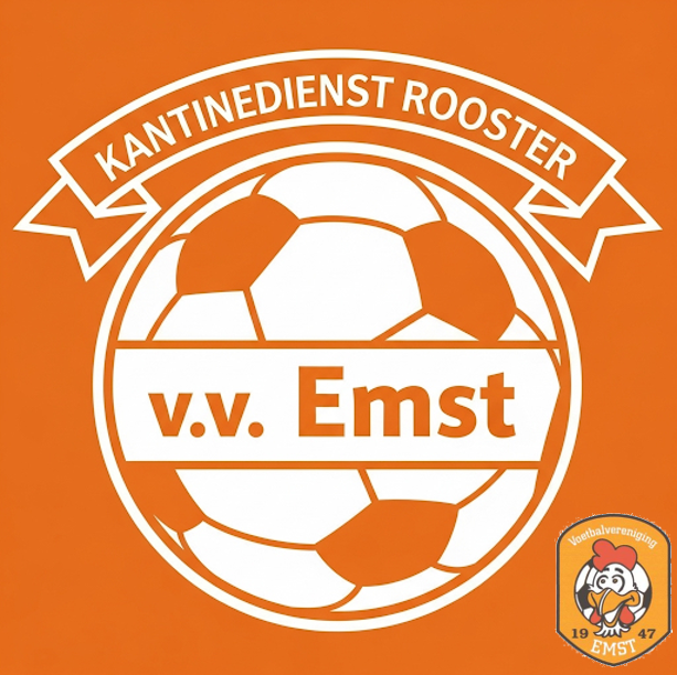 Kantinedienstrooster v.v. Emst maandag 07/10 tm zondag 19/10. Zie: vvemst.nl/1/6214/kantine…