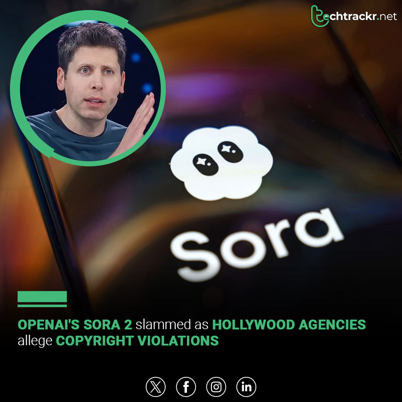 TechTrackr_net's tweet image. CAA warned that OpenAI’s Sora 2 risks exploiting creators’ rights, with UTA backing calls for fair credit and compensation.
#OpenAI #Sora2 #Hollywood #AIethics #CreatorsRights #CAAvsOpenAI #TechNews #TechTrackr