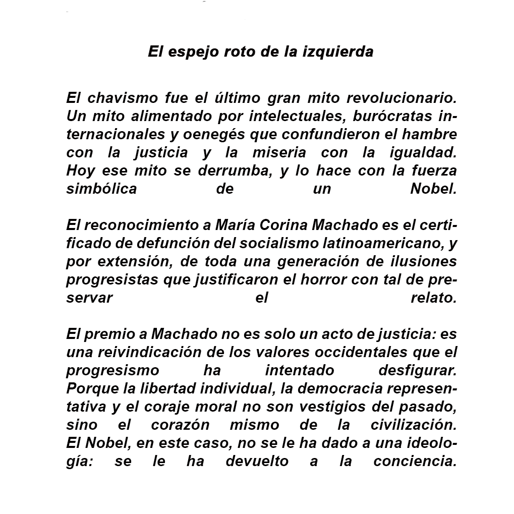 ConexionHumana1's tweet photo. El feminismo que no necesita las consignas.
Machado ha humillado, con su sola existencia, al feminismo de eslogan y pancarta.
No pidió cuotas ni privilegios: se ganó su lugar con inteligencia, temple y sacrificio.
No se vistió con el dogma, sino con la coherencia. https://t.co/mcj8ok2B8P