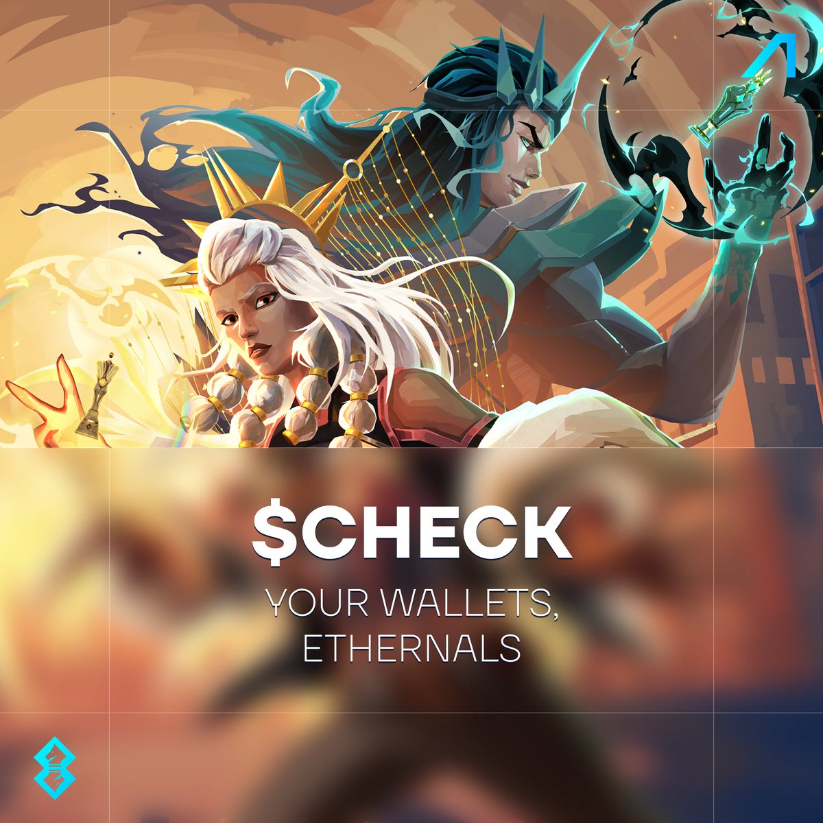 AnichessGame's tweet image. $10k+ in ETH just sent your way based on tiers.
Royalties are yours to keep anyway.
Stay Safu and $CHECK your wallets, mates.
Markets could be rough, but Ethernals are forever.