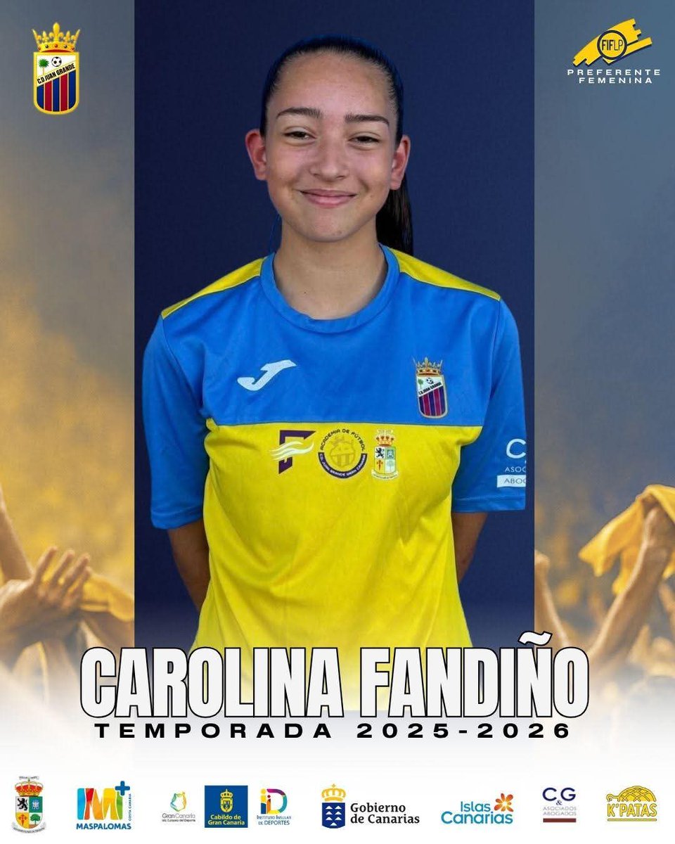 Carolina Fandiño nueva fichaje del <a href="/cdjuangrandef/">Maspalomas Costa Canaria CD Juan Grande</a> B para esta temporada. Te deseo muchísima suerte en tu nuevo equipo