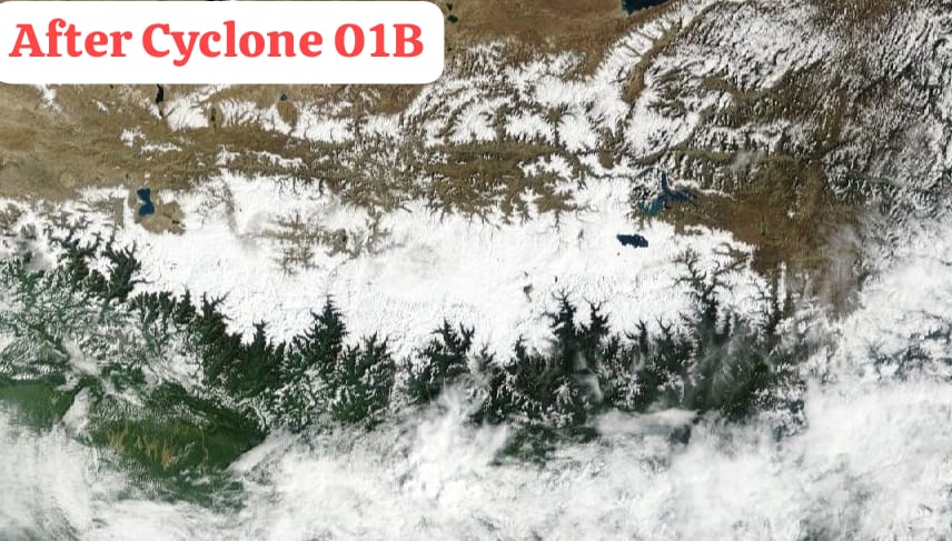 CycloneAnalyser's tweet photo. Effect of #Cyclone #01B over eastern #Himalaya & #Tibet & #Vizag.
Death toll from the Cyclone reached 111 so far, deadliest after Category 5 #CycloneMocha.
Fatalities -
#Nepal - 62
#WestBengal - 42
#AndhraPradesh - 4
#Odisha - 2
#Bhutan - 1
Stay tuned for more updates & be safe! https://t.co/rw2Nd00QRF