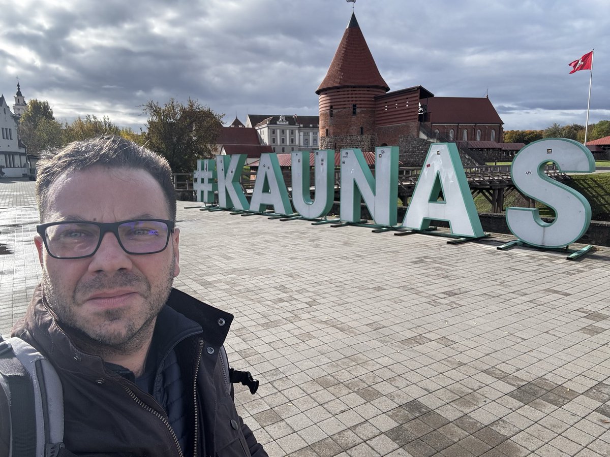 r8ton's tweet photo. A little walk around Kaunas 🇱🇹 — soaking up the culture, sights and atmosphere before heading to Latvia 🇱🇻 tomorrow! #FollowEnglandAway #Kaunas #EnglandFans https://t.co/3CKQ58b3Dt