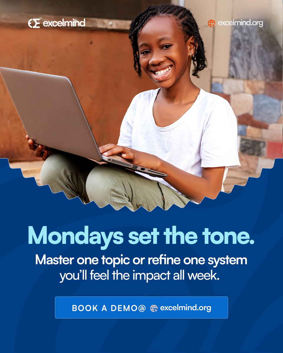 joinexcelmind's tweet image. Mondays aren’t the enemy.
They’re the foundation. 💪
Master one topic. Refine your system.
And watch how the rest of your week starts falling into place.
Choose consistency so that you can get the motivation you deserve - best result.
Final tip for the week: Focus on the one…