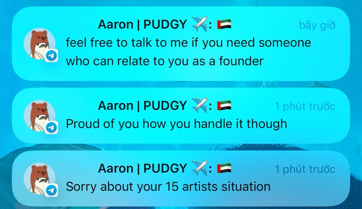 AuroraInWeb3's tweet image. just got some sweet messages from @AaronTeng, one of the amazing founders i’ve been lucky to meet

he’s always busy, but somehow never forgets to check in and care for the people on his team. it’s something i really admire

i hope one day i can become the kind of leader people…