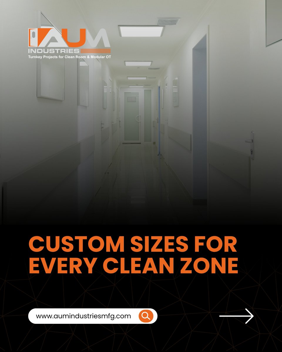 AumIndustries's tweet image. AUM Industries Non-Porous Surfaces are designed to prevent microbial growth and ensure superior contamination control in cleanrooms, hospitals, and pharma environments. 🏥💨
#AUMIndustries #NonPorousSurface #ContaminationControl #CleanroomSolutions #SterileEnvironment #Pharma