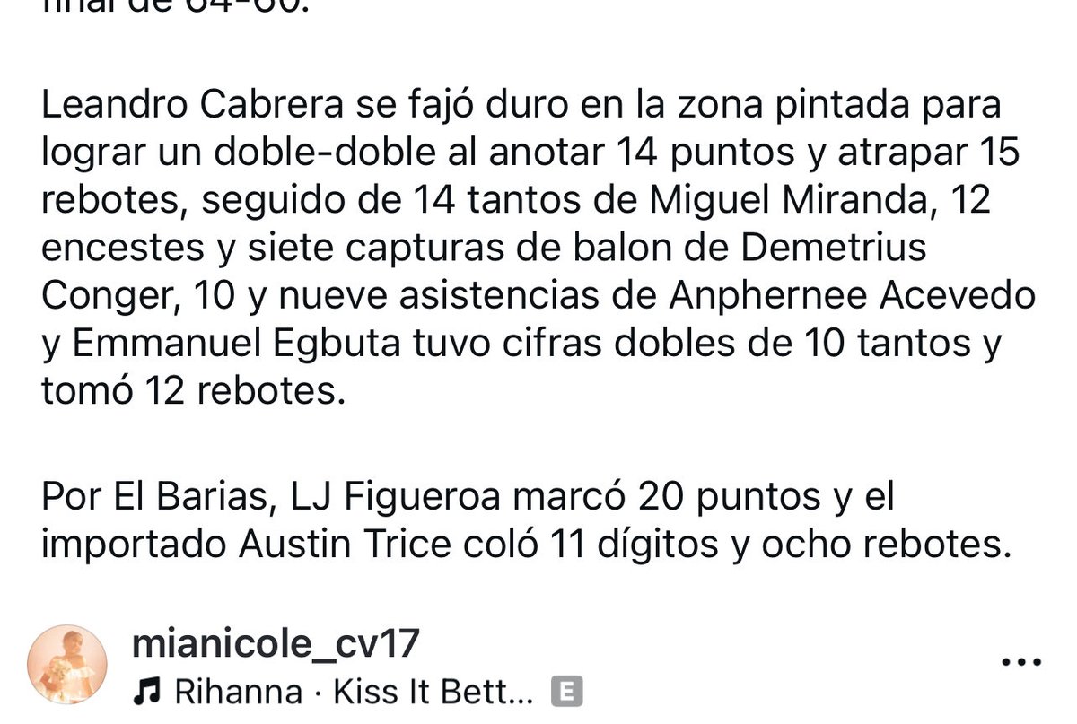 Pero Araujo dijo que nadie le cogia 20 rebotes y Leandro Cabrera le cogio 15 un centro con 6,1 🙆🏻‍♂️ que dificil