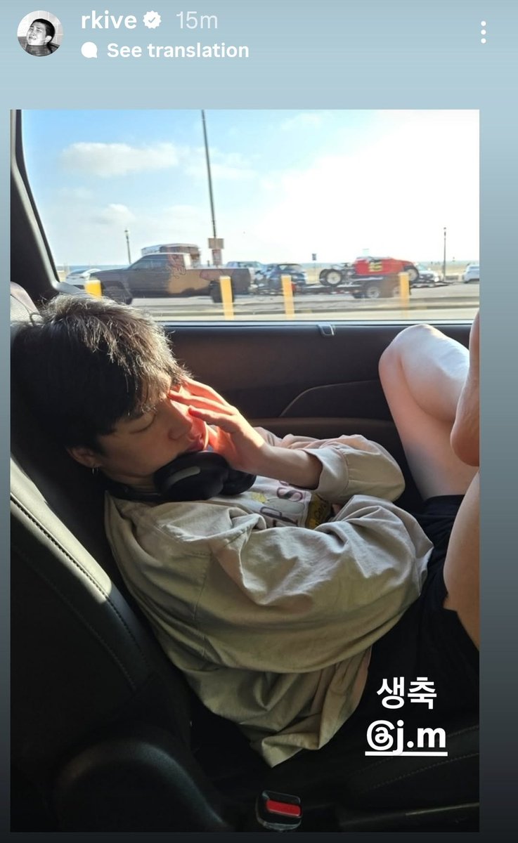 BTStranslation_'s tweet image. BTS INSTAGRAM STORY RM/NAMJOON 251013

NJ: HBD @/j.m