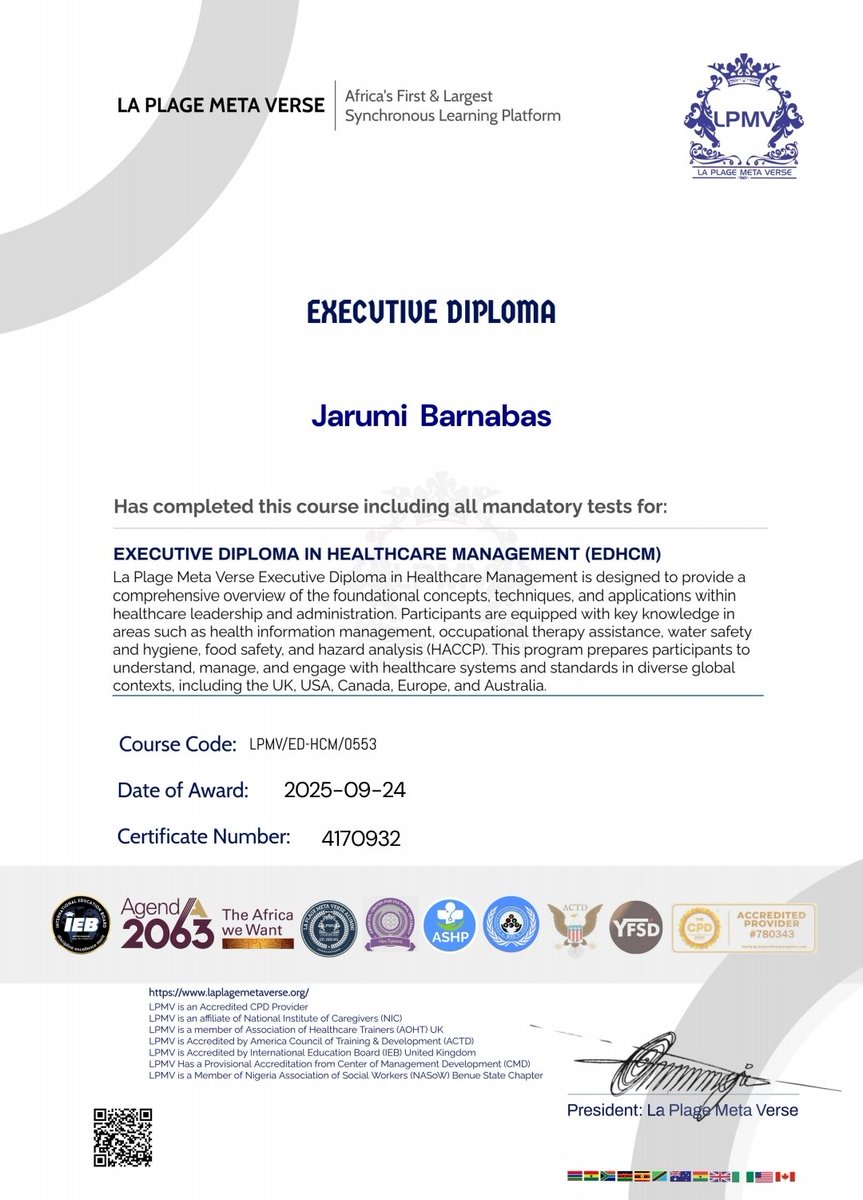 jarumibarnabas's tweet image. My small wins over the weekend 
✅Hackbio internship completed 
✅Excective diploma in Healthcare Management.

#hackbio
#Bashlinuxscripting
#Wholegenomesequencing

We keep learning and growing