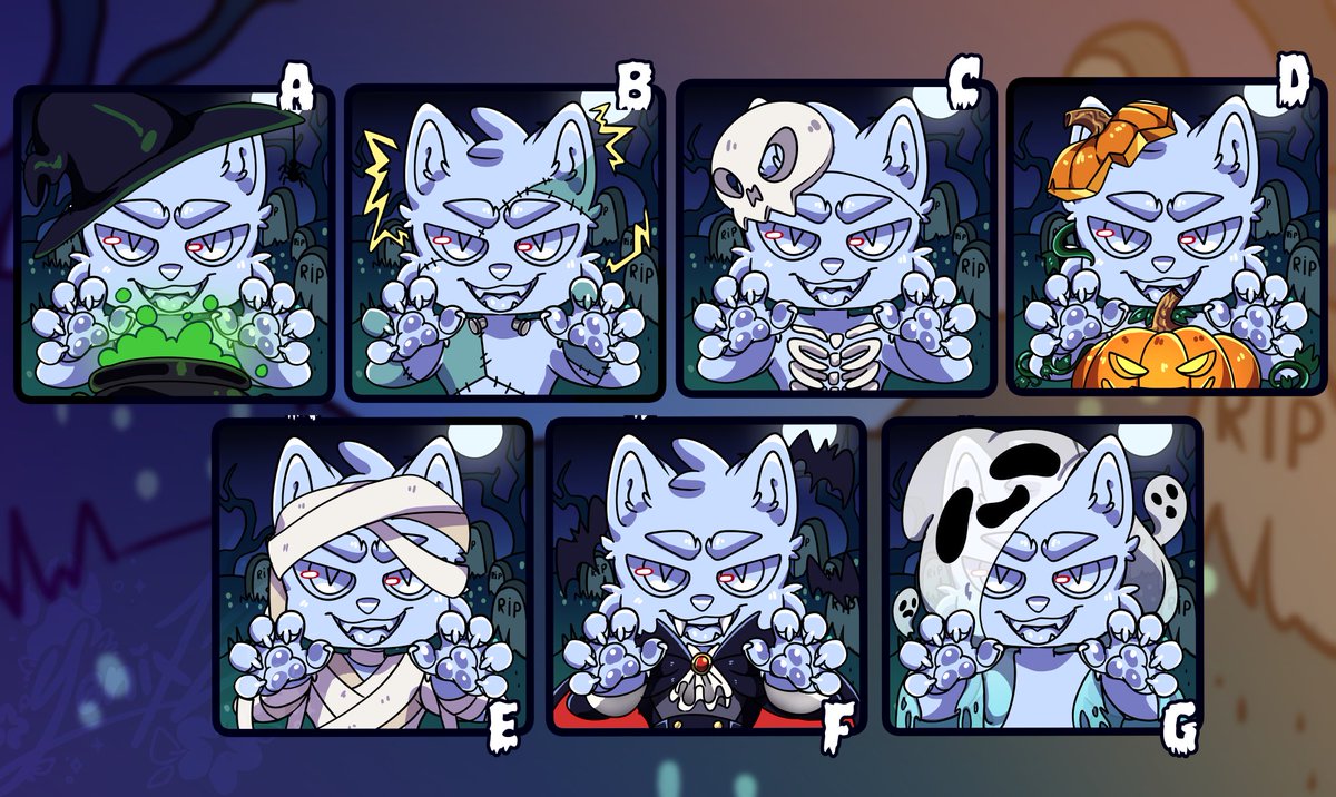 🎃💀YCH Halloween 💀🎃

🎃15slots
💀Any gender
🎃Any species
💀10€
🎃payment method : PayPal 

only available during the month of October😸

🎃💀DM to claim a slot! 💀🎃
#ychcommission #furrycommision