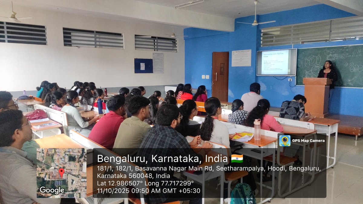 gcem_cse's tweet image. The Dept of CSE, organized an Alumni Talk on “Journey from Campus to Corporate ”Our alumni Pragati J, Support Engineer at PowerSchool, shared her inspiring career journey, insights,it was highly interactive, motivating students to plan their career paths with confidence.