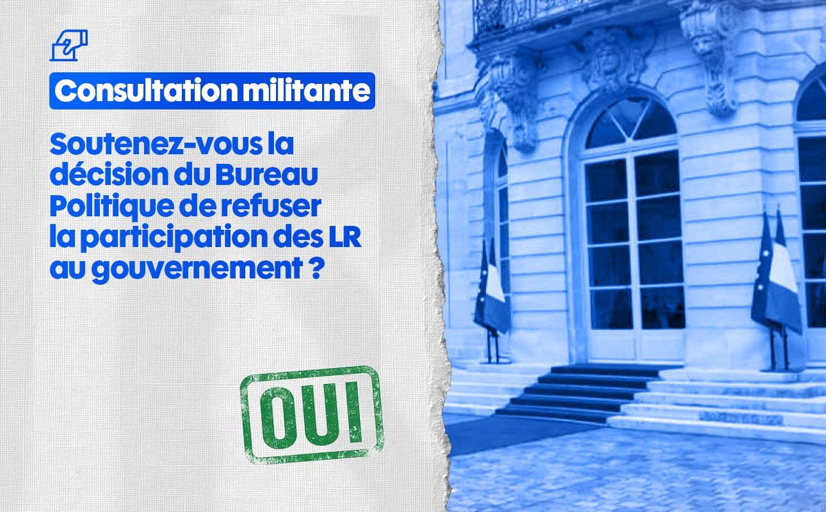 AlexandreFRep's tweet image. Nous ne pouvons pas participer à un gouvernement dont on ne connaît pas la ligne politique.
@lesRepublicains