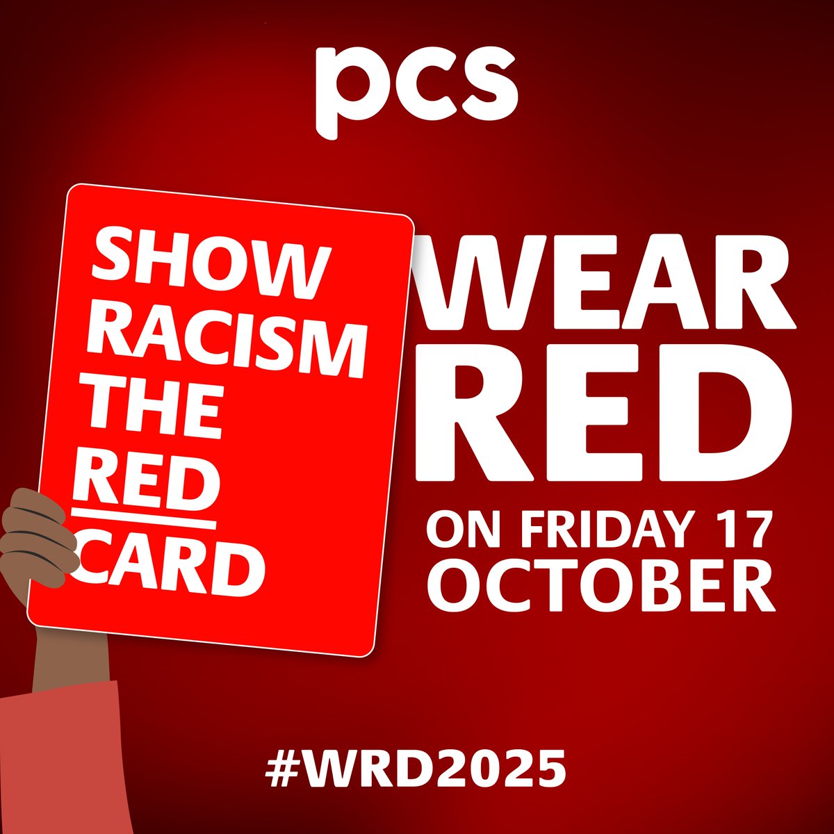 PCS is proud to support Wear Red Day 2025 this Friday, one of the key annual events organised by our affiliate, Show Racism the Red Card. This year’s theme, “Change hearts, change minds, change lives,” reflects the goals of PCS’s own anti-racism training programme, “Changing