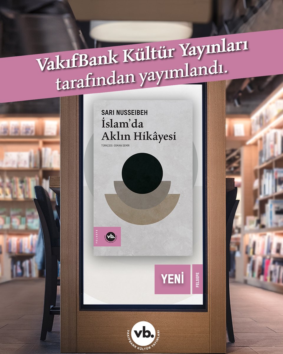Yeni eserimiz “İslam’da Aklın Hikayesi” yayımlandı! İncelemek için web sitemizi ziyaret edebilirsiniz. #vbky #vebenzersiz
