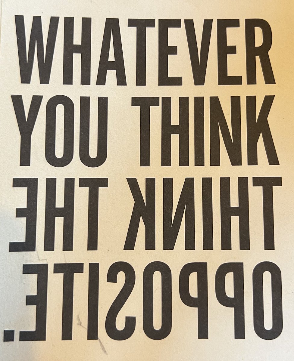 Góður titill á bók... og ágætis lífsspeki.