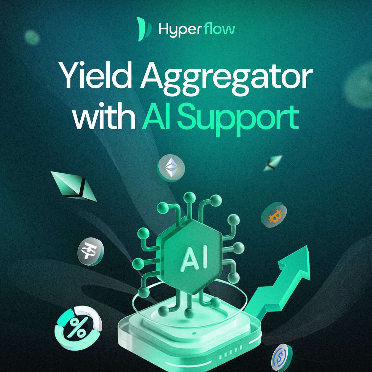 HyperFlow_fun's tweet image. Delivering on Our Promise
The launch of Meta Yield Aggregator on Aug 27, 2025 marked a milestone - empowering users with personalized yield strategies based on their tokens, risk tolerance, and capital.
But we’re not stopping there. Our vision has always been to make HyperFlow…