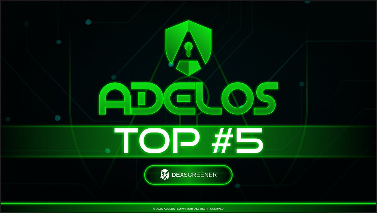 zkadelos's tweet photo. BREAKING: $ADELOS just hit Top #5 on Dexscreener—speed, power, and potential in one token! ⚡
https://t.co/jQ0Bv9OiW7 https://t.co/VaSC3cqevA
