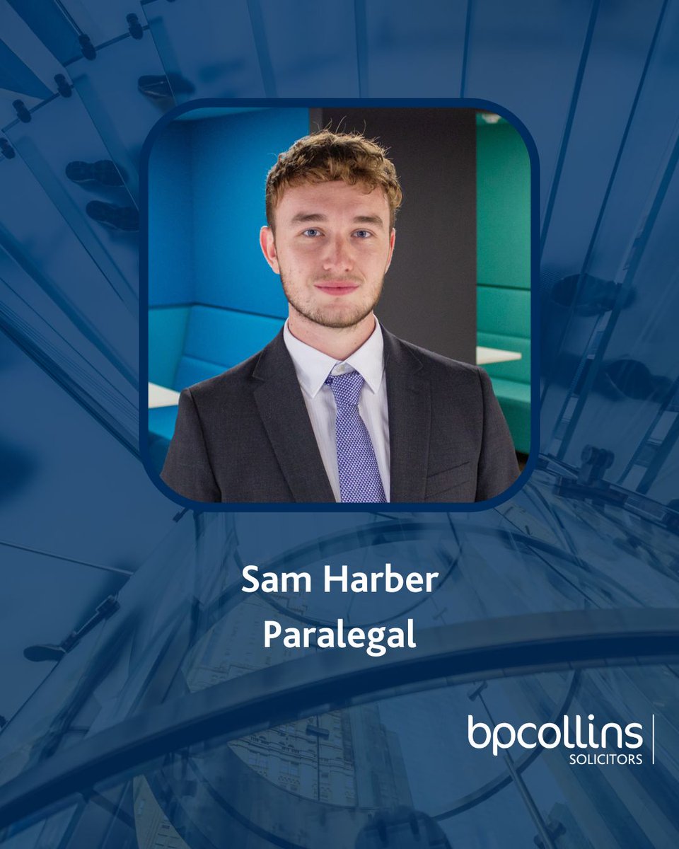 A warm welcome to Sam Harber, who joins our family team as a paralegal today.

We're glad to have you with us Sam!