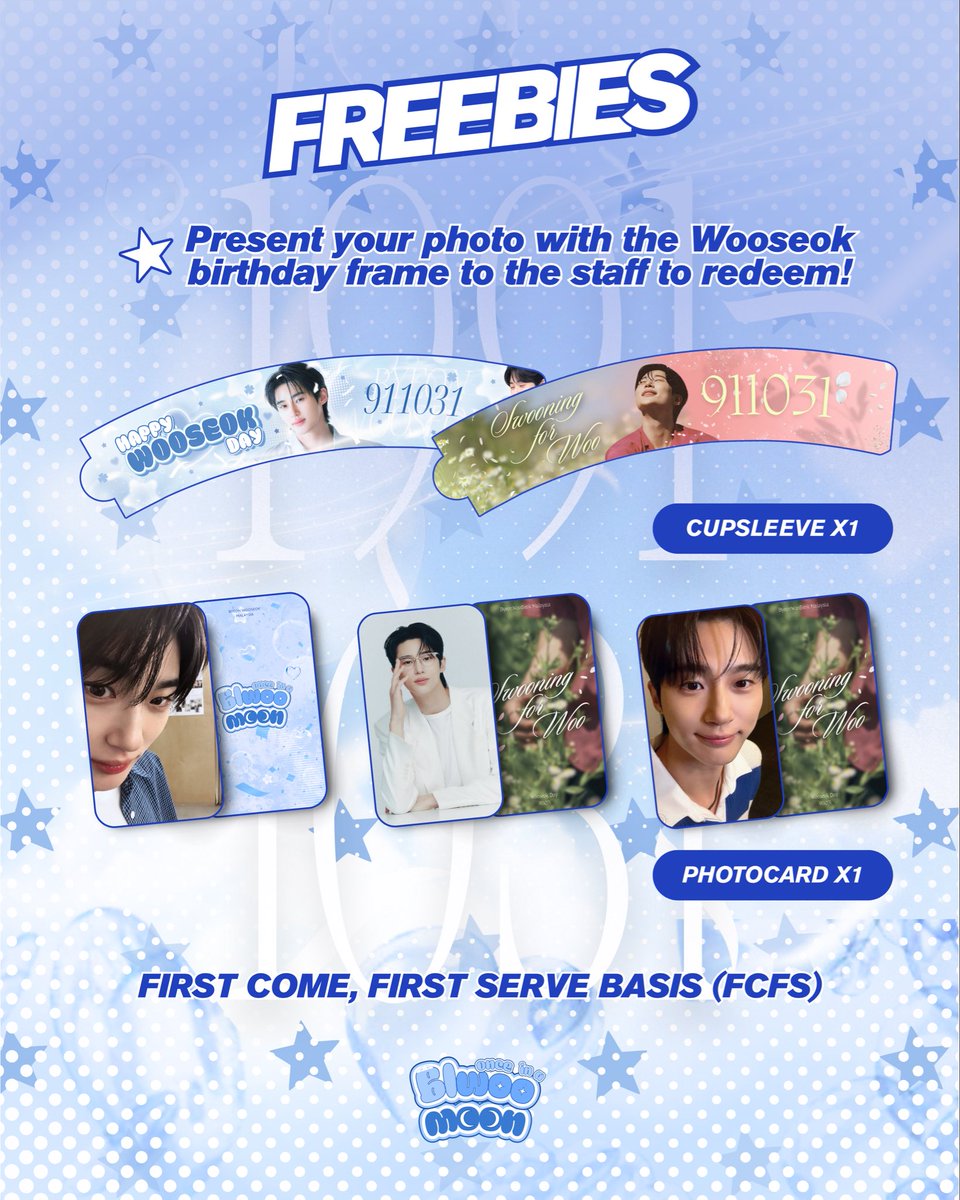 𝐇𝐀𝐏𝐏𝐘 𝐖𝐎𝐎𝐒𝐄𝐎𝐊 𝐃𝐀𝐘 ☆
Birthday Photoframe Event 📸 

🗓️ 18 Oct - 2 Nov 2025 
💸 RM20 per frame 
📍 Photo Ace 1 Utama 
📍 Photo Ace Pavilion Bukit Jalil
📍 Lime Snap Ipoh

#ByeonWooSeok #변우석 #ByeonWooSeokMY #OnceInABlwooMoon