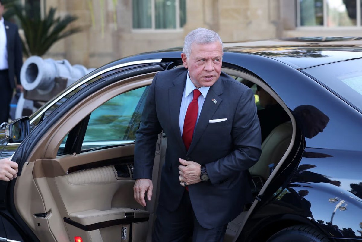 يحدث الآن: جلالة الملك عبدالله الثاني يصل إلى المركز الدولي للمؤتمرات في مدينة شرم الشيخ بمصر، للمشاركة في قمة شرم الشيخ للسلام
#الأردن