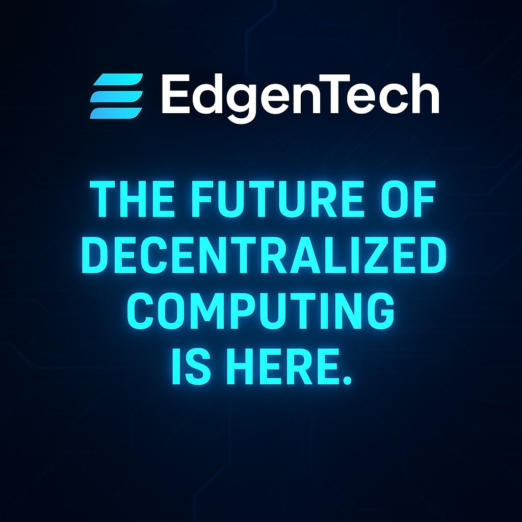 inferin94203's tweet image. 🌐 The future of decentralized computing is here.
 @EdgenTech is redefining how data moves — faster, smarter, and closer to the edge.
Powering a new era of scalable, real-time Web3 systems.
#EdgenTech #EdgeComputing #Web3 #Innovation