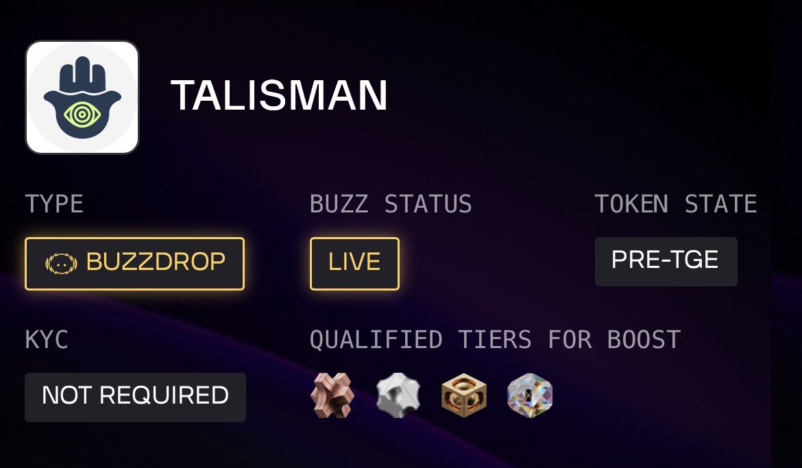 .<a href="/ChainGPT_Pad/">ChainGPT Pad (Buzzing)</a> is buzzing right now with all eyes on <a href="/wearetalisman/">Talisman</a> with $250k up for grabs on <a href="/Chain_GPT/">ChainGPT</a> system..

Here are quick tips on how to join their 4 days campaign 😌

1️⃣ Visit the official link: pad.chaingpt.org/pools/talisman…

2️⃣ Connect your wallet and X (Twitter) account.