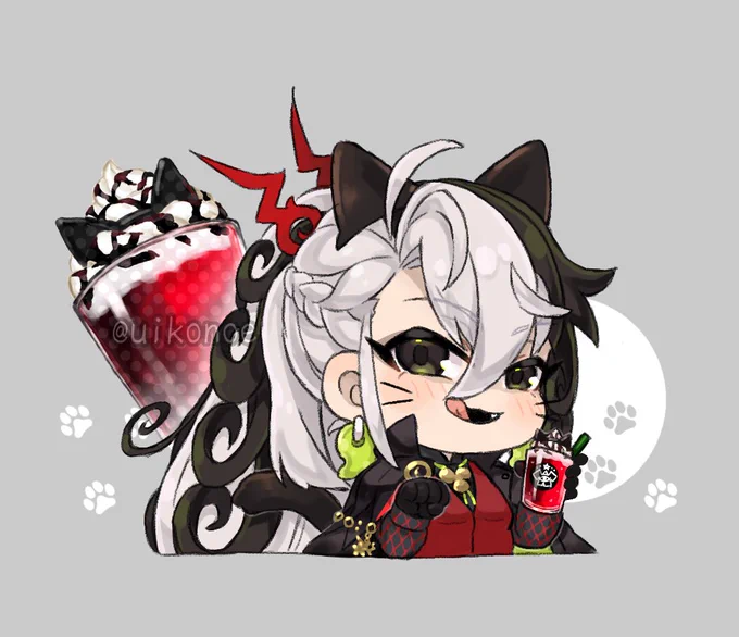 ス○バの新作飲んだ記念 あのドリンク巡遊道満に似合いそうだなって絵