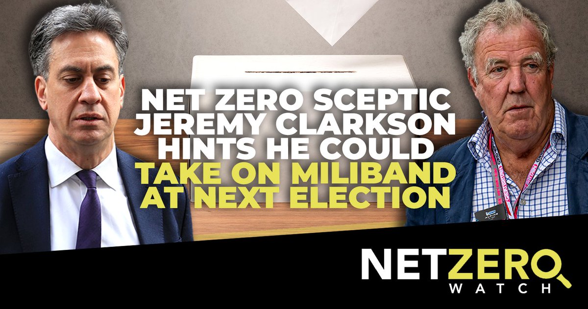 NetZeroWatch's tweet image. Given the amount of damage Miliband and his green policies have done to British farming, it would be fitting if Clarkson were to oust him.

The British people have had enough of the cost-of-Miliband crisis.