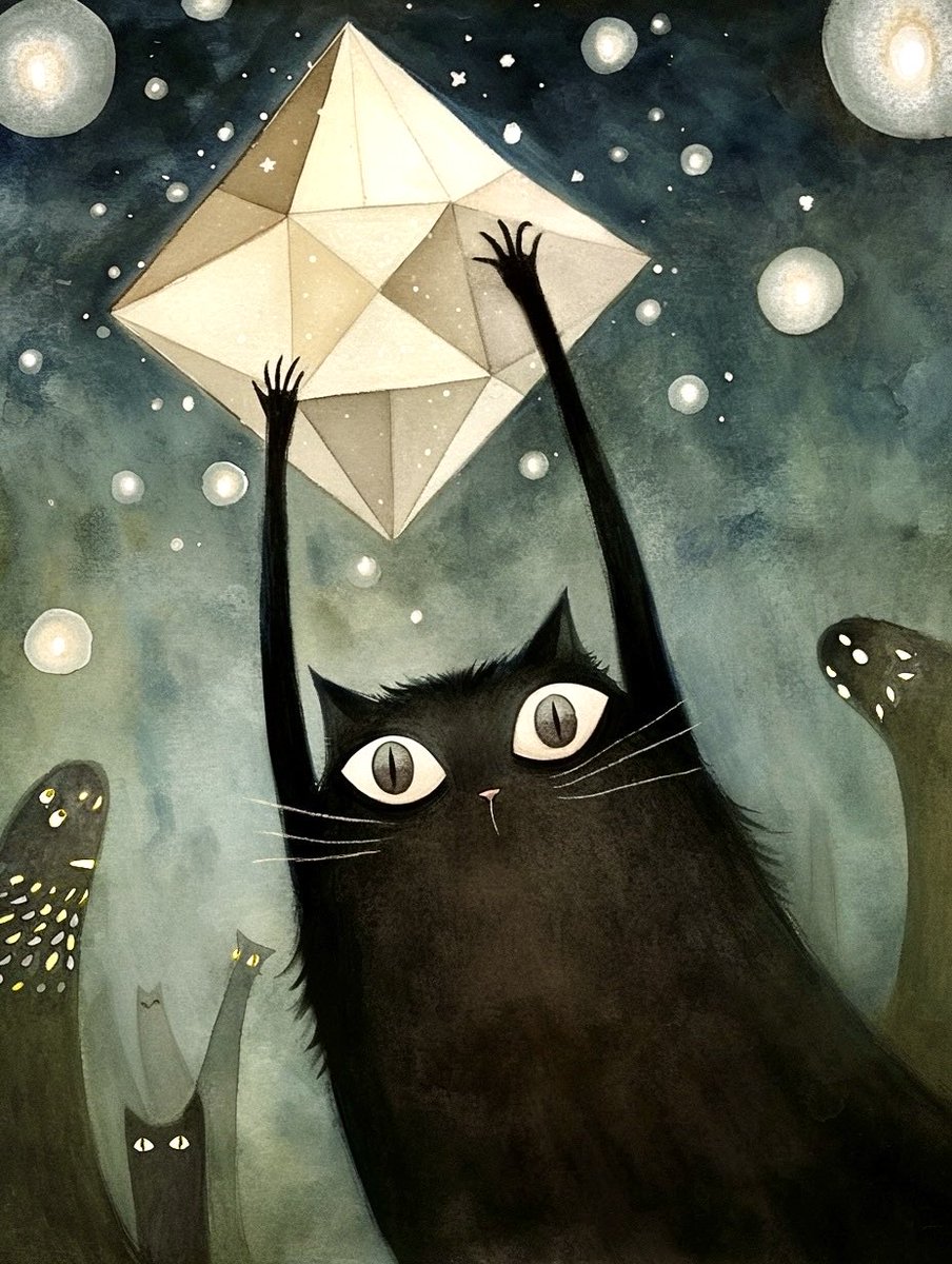 #AIart 
星をつかむ夜 1013 ✨